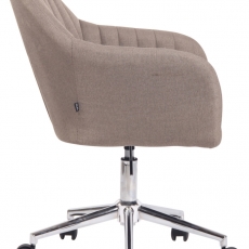 Konferenční židle Filton, textil, taupe - 3