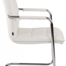 Konferenční židle Gandia, bílá - 3