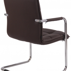 Konferenční židle Gandia, hnědá - 4