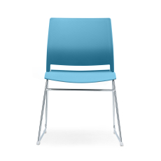 Konferenční židle Gardena (SET 4 ks) plast, modrá - 2