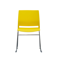 Konferenční židle Gardena (SET 4 ks) plast, žlutá - 2