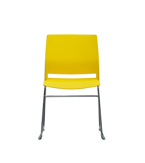 Konferenční židle Gardena (SET 4 ks) plast, žlutá