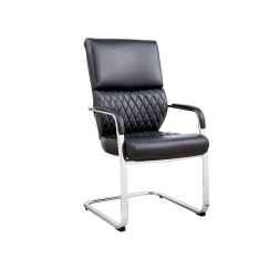 Konferenční židle Grande (SET 2 ks), syntetická kůže, černá