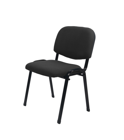 Konferenční židle Iron, textil, černá