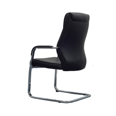 Konferenční židle Itaca (SET 2 ks), syntetická kůže, černá - 2