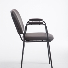 Konferenční židle Ken, hnědá - 3