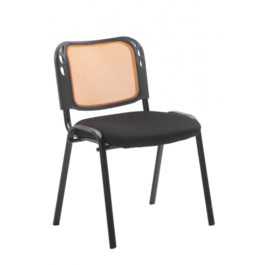 Konferenční židle Michael, černá/oranžová - 1