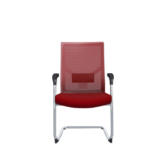 Konferenční židle Snow (SET 2 ks), textil, červená