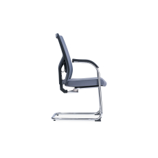 Konferenční židle Snow (SET 2 ks), textil, světlě šedá - 2