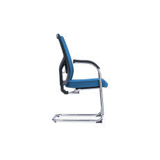 Konferenční židle Snow (SET 2 ks), textil, tmavě modrá - 3