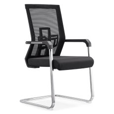 Konferenční židli Lucca, textil, černá / černá - 1