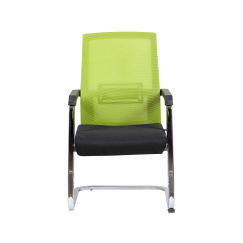 Konferenční židli Roma, textil, černá / zelená