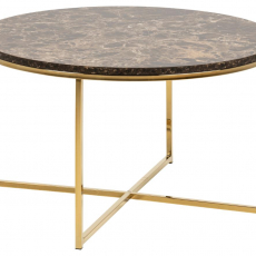 Konferenčný stolík Alisma, 80 cm, hnedá - 1