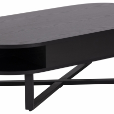 Konferenčný stolík Allendale, 120 cm, čierna - 3