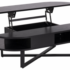 Konferenčný stolík Allendale, 120 cm, čierna - 4