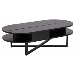 Konferenčný stolík Allendale, 120 cm, čierna