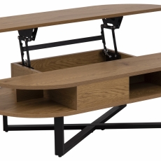 Konferenčný stolík Allendale, 120 cm, prírodná - 4