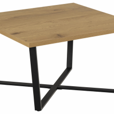 Konferenčný stolík Amble, 75 cm, čierna / dub - 1