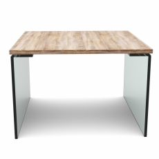 Konferenčný stolík Anes, 60 cm, dub/sklo - 3