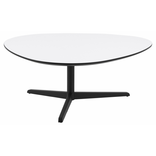 Konferenčný stolík Baddy, 103 cm, biela/čierna - 1