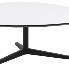 Konferenčný stolík Baddy, 103 cm, biela/čierna - 2