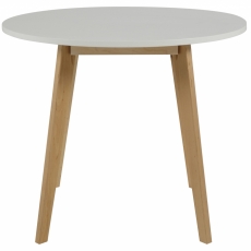 Konferenčný stolík Baden, 90 cm, breza/biela - 1