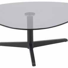 Konferenčný stolík Barnsley, 84 cm, čierna - 3