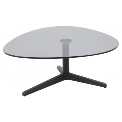 Konferenčný stolík Barnsley, 84 cm, dymové sklo