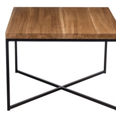 Konferenčný stolík Besk, 100 cm, dub/čierna - 1