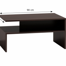 Konferenčný stolík Boston, 90 cm, tmavo hnedá - 3