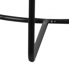 Konferenčný stolík Casia, 80 cm, biela/čierna - 8