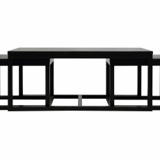 Konferenčný stolík Cornus (SET 3ks), 120 cm, čierna - 2