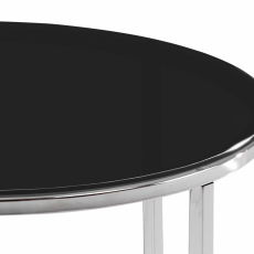 Konferenčný stolík Cross, 55 cm, čierna - 2