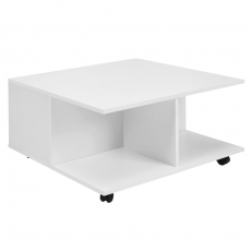 Konferenčný stolík Dera, 70 cm, biela - 1