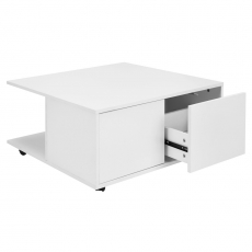 Konferenčný stolík Dera, 70 cm, biela - 8