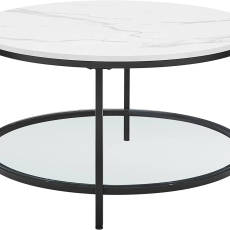Konferenčný stolík Dian, 80 cm, biela - 1