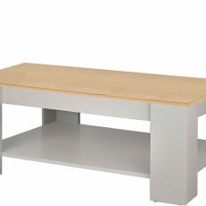 Konferenčný stolík Emar, 105 cm, sivá/dub - 3