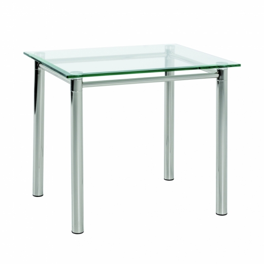Konferenčný stolík Embu, 60 cm, číre sklo - 1