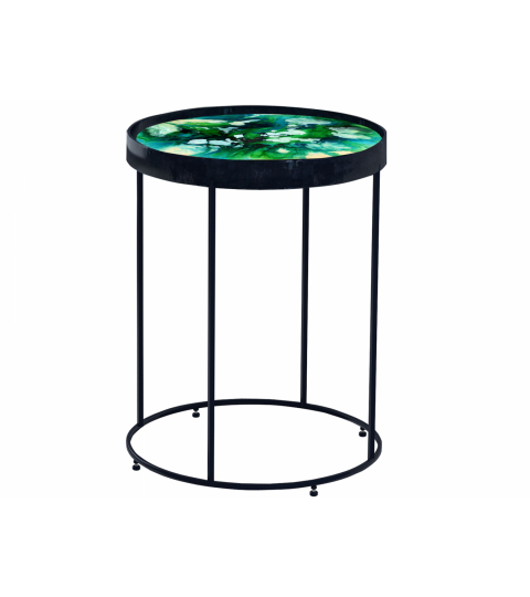 Konferenčný stolík Galantis, 47 cm, zelená