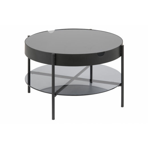 Konferenčný stolík Gerran, 75 cm, čierna - 1