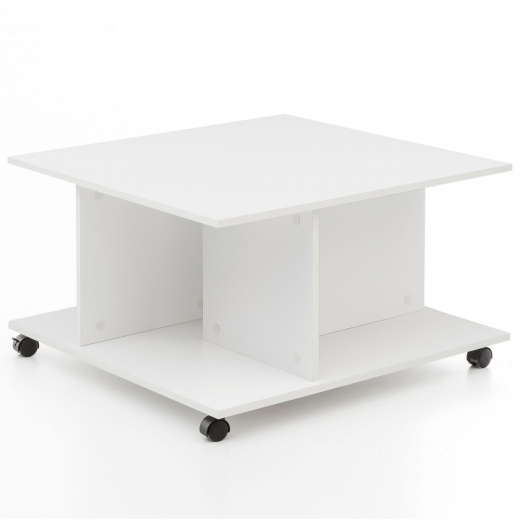 Konferenčný stolík Guls, 74 cm, biela - 1