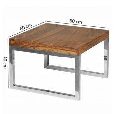 Konferenčný stolík Guna, 60 cm, masív Sheesham - 3