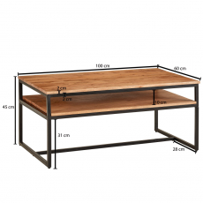 Konferenčný stolík Helen, 100 cm, agát - 4