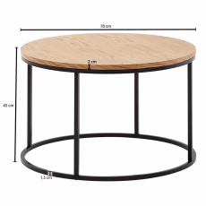 Konferenčný stolík Henrik, 70 cm, dub - 4