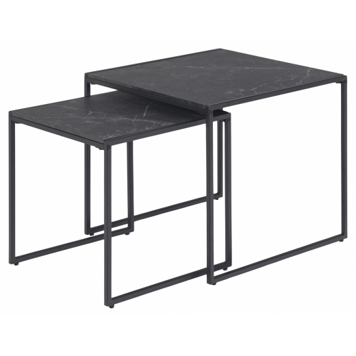 Konferenčný stolík Infinity (SADA 2 ks), 50 cm, čierna - 1