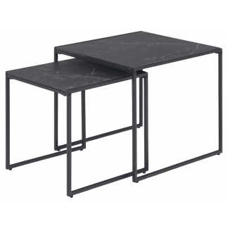 Konferenčný stolík Infinity (SADA 2 ks), 50 cm, čierna