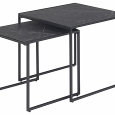 Konferenčný stolík Infinity (SADA 2 ks), 50 cm, čierna - 1