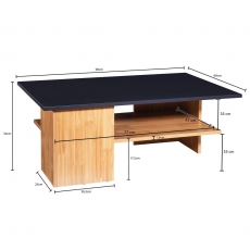 Konferenčný stolík Jelly, 90 cm, čierna - 4