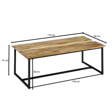Konferenčný stolík Joley, 110 cm, agát - 4