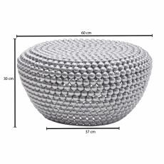 Konferenčný stolík Juhana, 60 cm, strieborná - 4